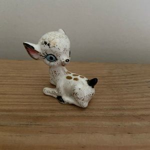 Vintage Mini China Gold Speckled Deer
